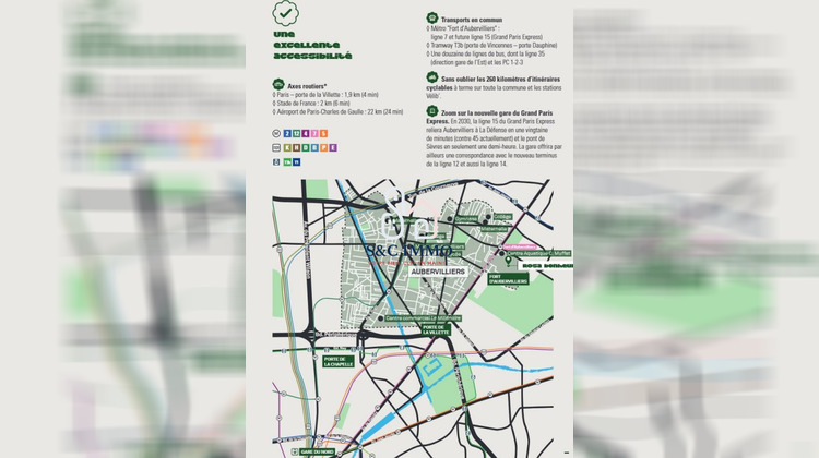 Ma-Cabane - Vente Appartement Aubervilliers, 61 m²