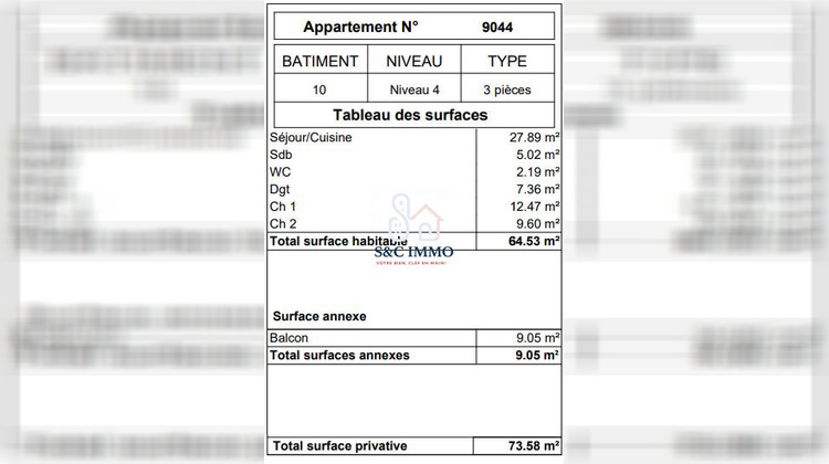 Ma-Cabane - Vente Appartement Aubervilliers, 64 m²