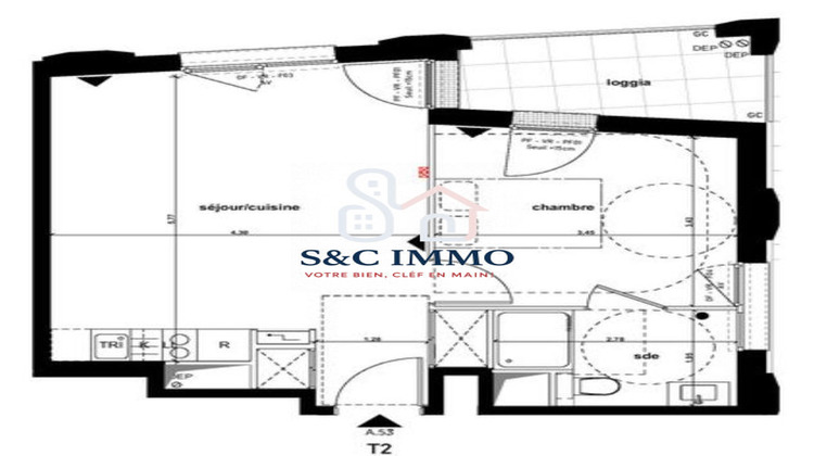 Ma-Cabane - Vente Appartement Aubervilliers, 45 m²