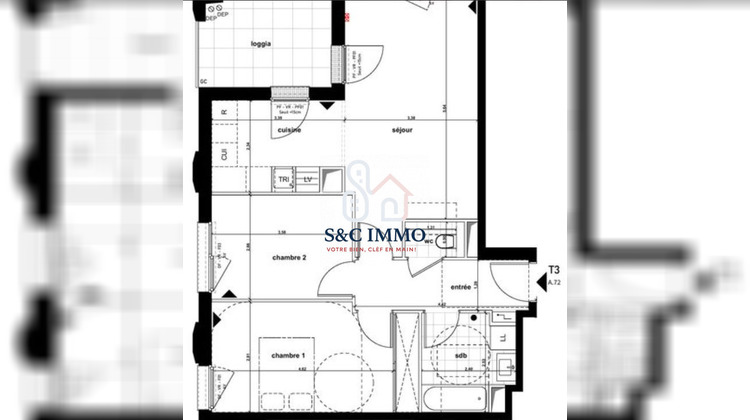 Ma-Cabane - Vente Appartement Aubervilliers, 64 m²