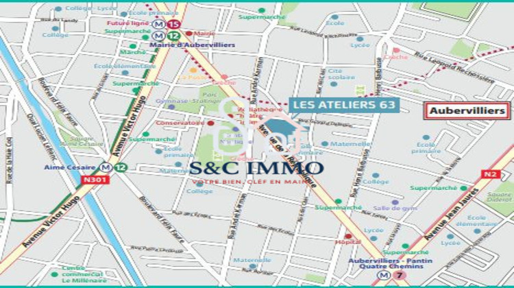 Ma-Cabane - Vente Appartement Aubervilliers, 79 m²