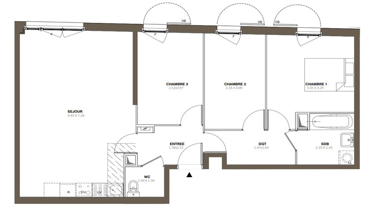 Ma-Cabane - Vente Appartement AUBERVILLIERS, 77 m²