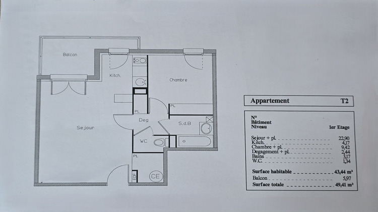 Ma-Cabane - Vente Appartement Aucamville, 43 m²