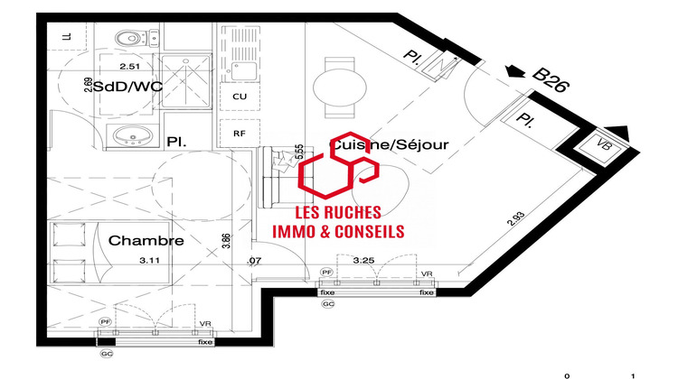 Ma-Cabane - Vente Appartement Aulnay-sous-Bois, 42 m²