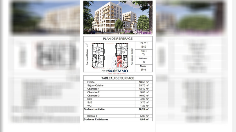 Ma-Cabane - Vente Appartement Aulnay-sous-Bois, 78 m²