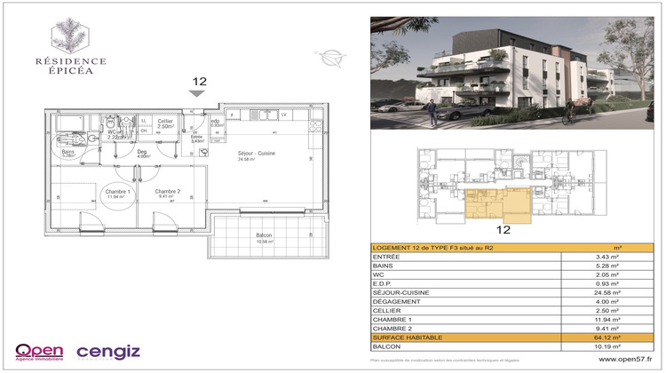 Ma-Cabane - Vente Appartement Aumetz, 64 m²
