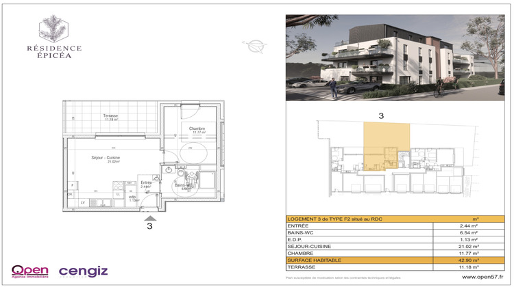 Ma-Cabane - Vente Appartement Aumetz, 42 m²