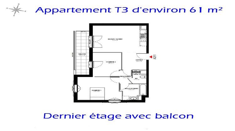 Ma-Cabane - Vente Appartement AURAY, 61 m²