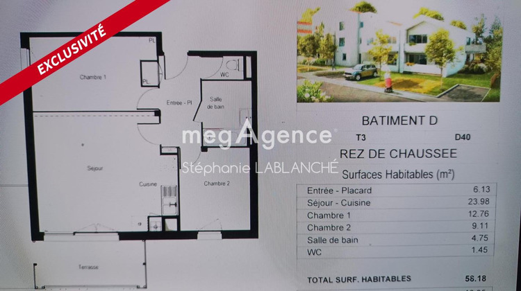 Ma-Cabane - Vente Appartement AUSSONNE, 58 m²