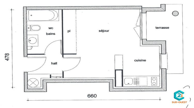 Ma-Cabane - Vente Appartement Auterive, 34 m²