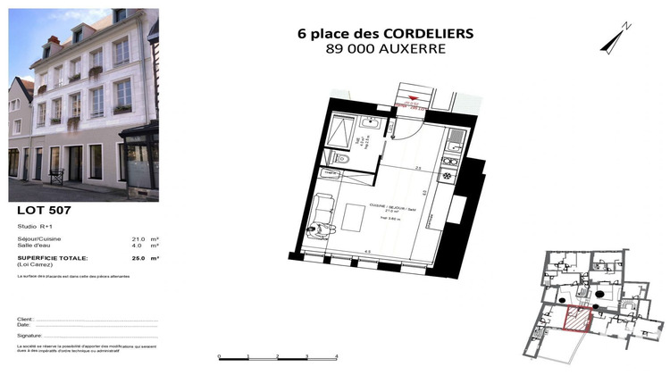Ma-Cabane - Vente Appartement Auxerre, 25 m²