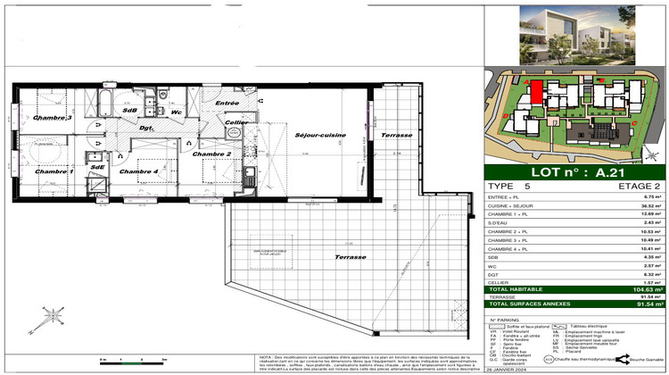 Ma-Cabane - Vente Appartement AUZEVILLE-TOLOSANE, 105 m²