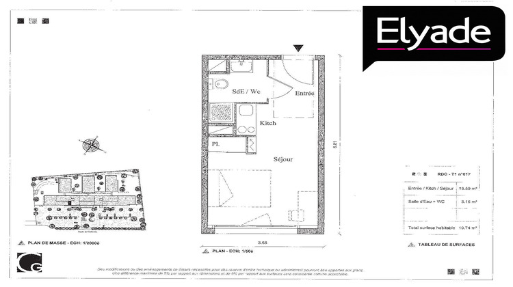 Ma-Cabane - Vente Appartement Auzeville-Tolosane, 19 m²