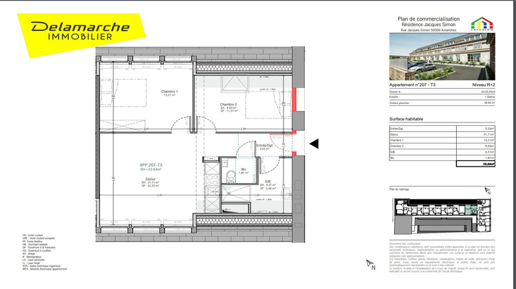 Ma-Cabane - Vente Appartement AVRANCHES, 53 m²