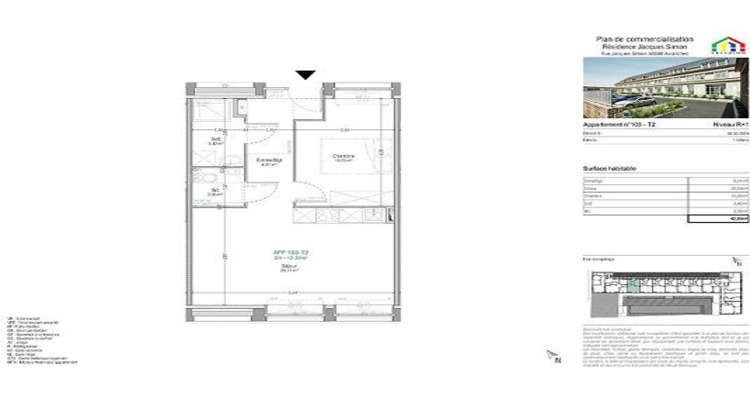 Ma-Cabane - Vente Appartement AVRANCHES, 41 m²