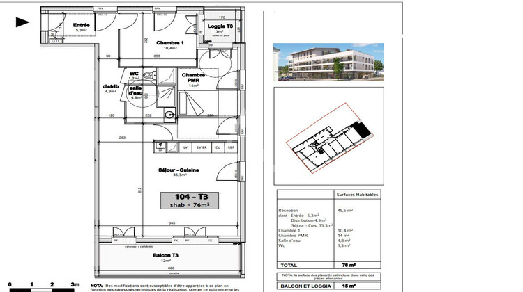 Ma-Cabane - Vente Appartement AVRILLE, 76 m²