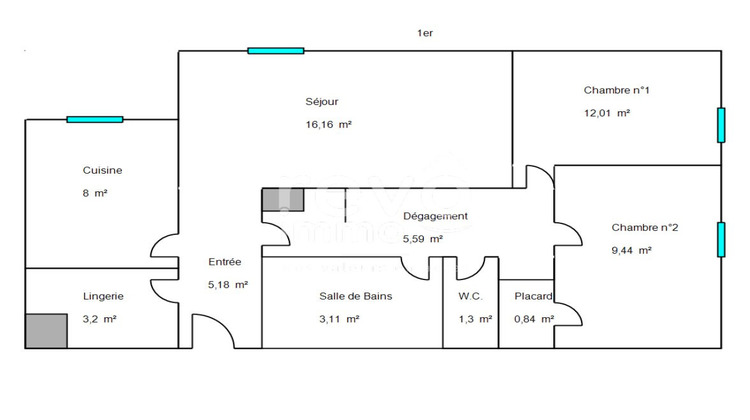 Ma-Cabane - Vente Appartement AVRILLE, 64 m²