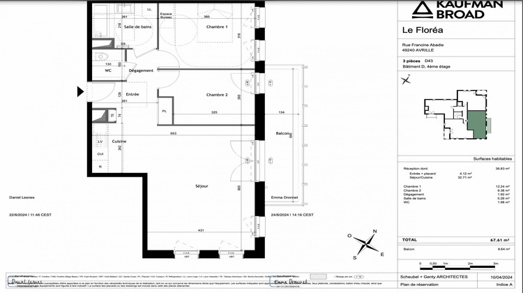 Ma-Cabane - Vente Appartement Avrillé, 67 m²