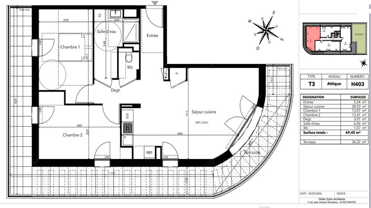 Ma-Cabane - Vente Appartement AVRILLE, 69 m²