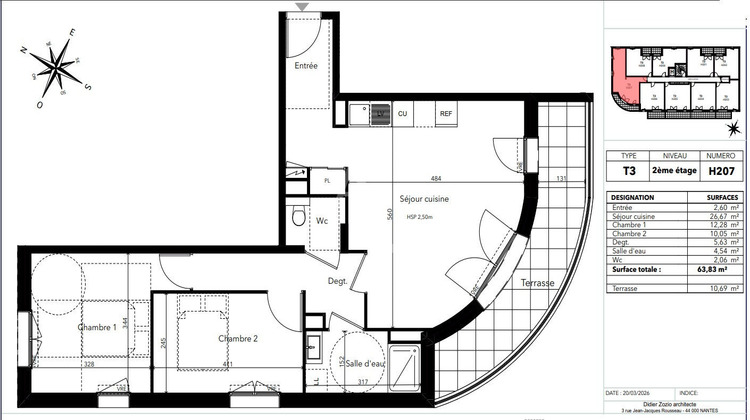 Ma-Cabane - Vente Appartement AVRILLE, 63 m²
