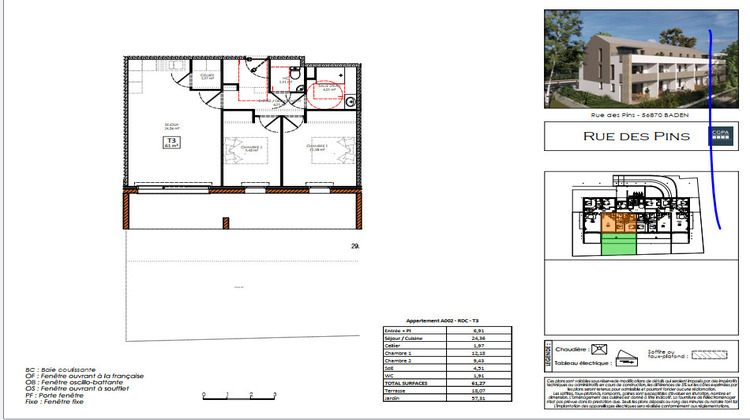 Ma-Cabane - Vente Appartement BADEN, 61 m²