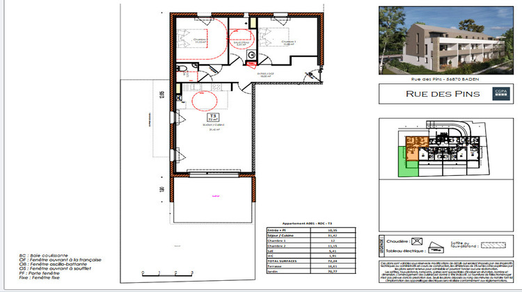 Ma-Cabane - Vente Appartement BADEN, 72 m²