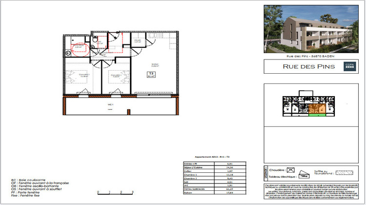 Ma-Cabane - Vente Appartement BADEN, 61 m²