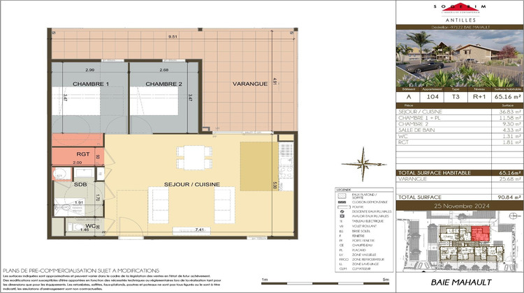 Ma-Cabane - Vente Appartement Baie-Mahault, 65 m²