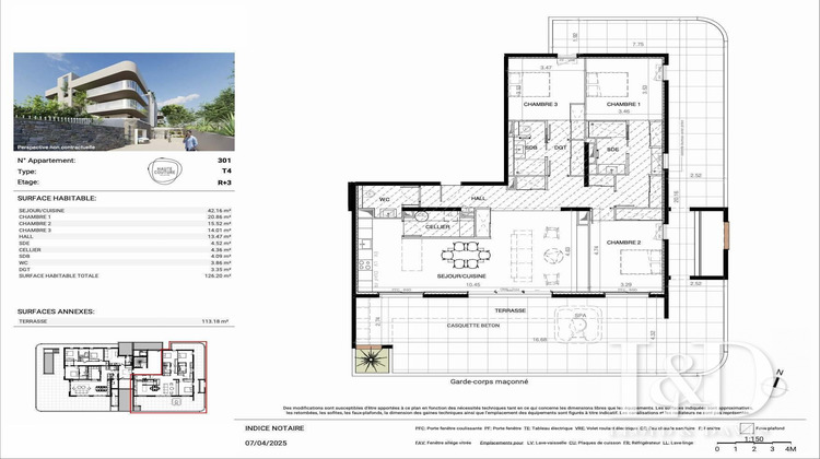 Ma-Cabane - Vente Appartement Baillargues, 126 m²