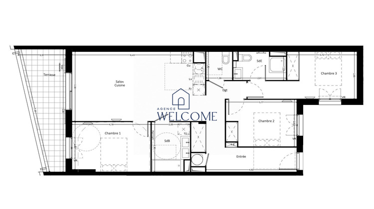 Ma-Cabane - Vente Appartement Baillargues, 85 m²