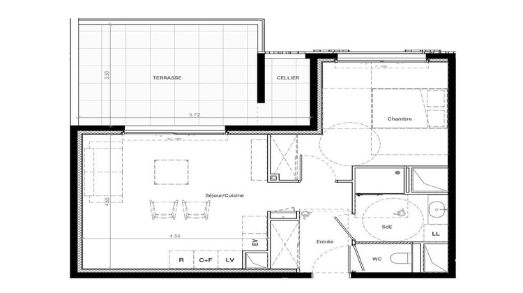 Ma-Cabane - Vente Appartement Baillargues, 47 m²