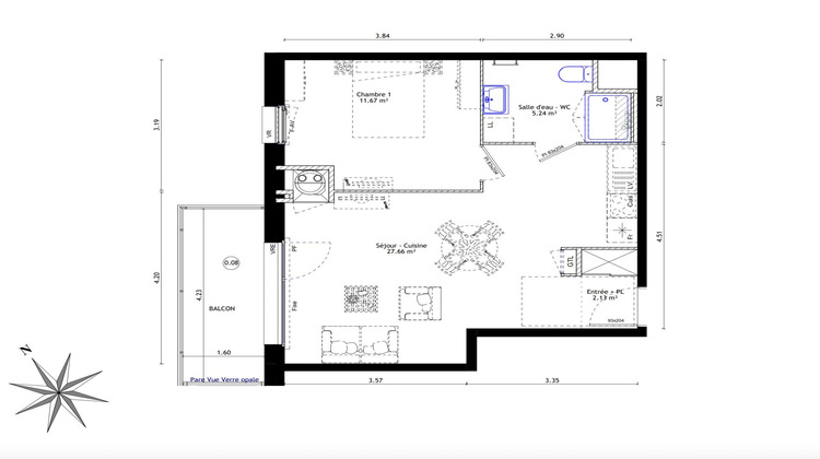 Ma-Cabane - Vente Appartement Bain-de-Bretagne, 44 m²