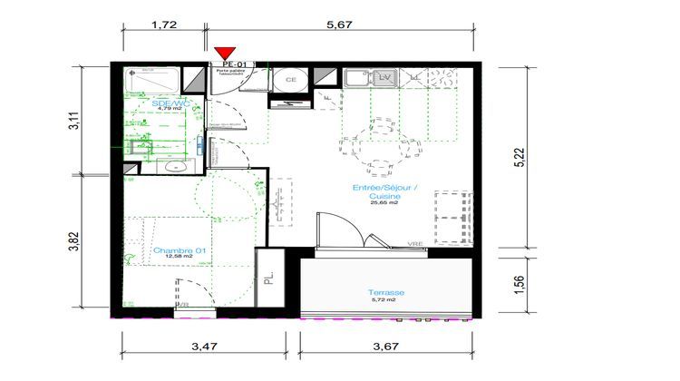 Ma-Cabane - Vente Appartement BALARUC LES BAINS, 44 m²