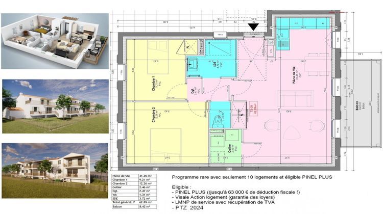 Ma-Cabane - Vente Appartement Barbâtre, 63 m²