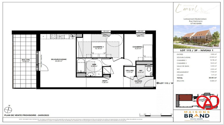 Ma-Cabane - Vente Appartement Barr, 64 m²