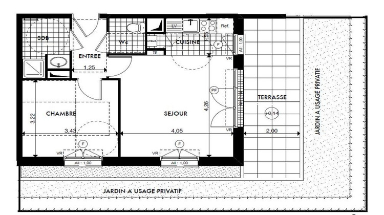 Ma-Cabane - Vente Appartement BASSE-GOULAINE, 41 m²