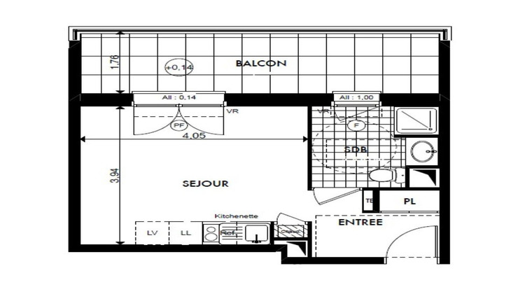 Ma-Cabane - Vente Appartement BASSE-GOULAINE, 24 m²