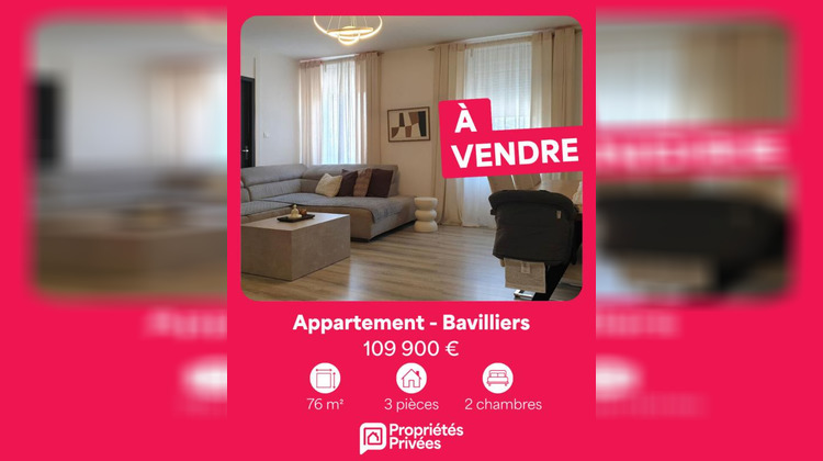 Ma-Cabane - Vente Appartement BAVILLIERS, 76 m²