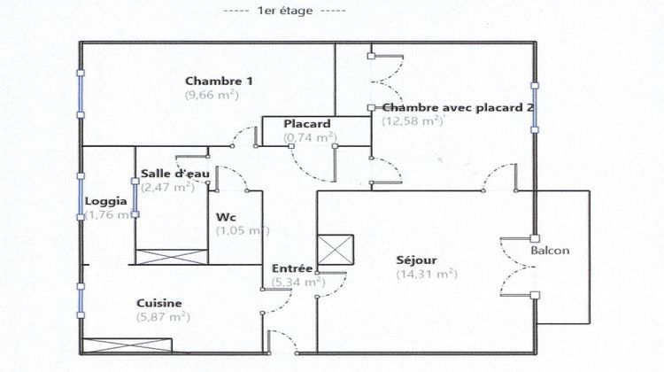 Ma-Cabane - Vente Appartement BAYONNE, 54 m²