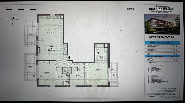 Ma-Cabane - Vente Appartement BAYONNE, 103 m²