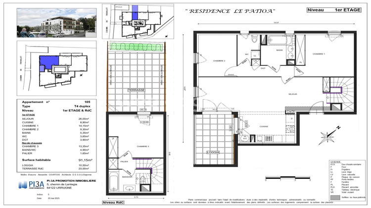 Ma-Cabane - Vente Appartement Bayonne, 91 m²