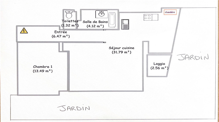 Ma-Cabane - Vente Appartement BAYONNE, 60 m²