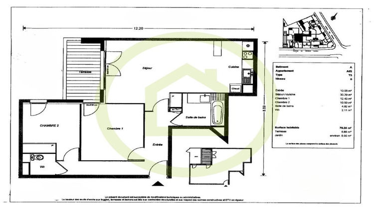 Ma-Cabane - Vente Appartement BEAUCHAMP, 70 m²
