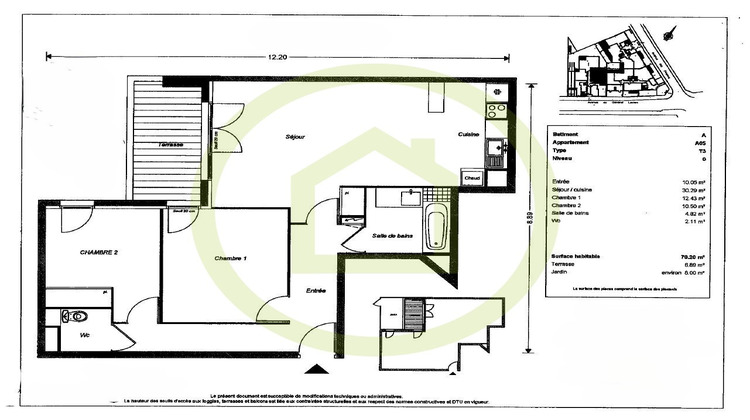 Ma-Cabane - Vente Appartement BEAUCHAMP, 70 m²