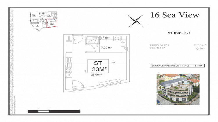 Ma-Cabane - Vente Appartement Beausoleil, 33 m²