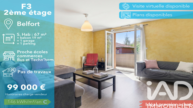 Ma-Cabane - Vente Appartement Belfort, 66 m²