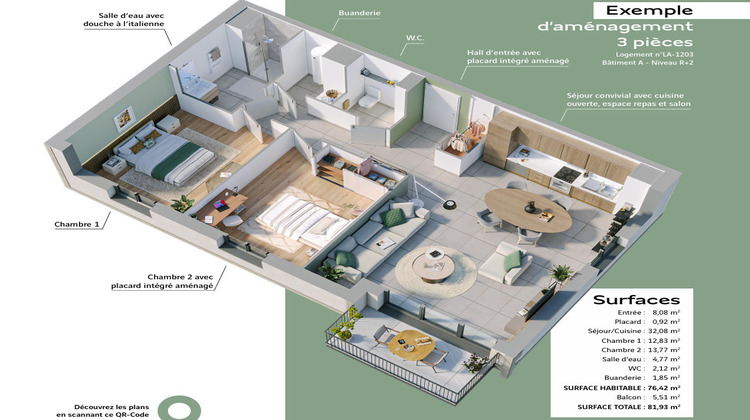 Ma-Cabane - Vente Appartement BENERVILLE-SUR-MER, 28 m²