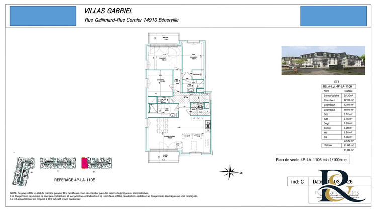 Ma-Cabane - Vente Appartement Benerville-sur-Mer, 92 m²
