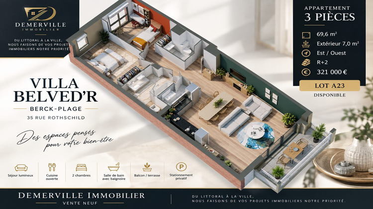 Ma-Cabane - Vente Appartement Berck, 24 m²