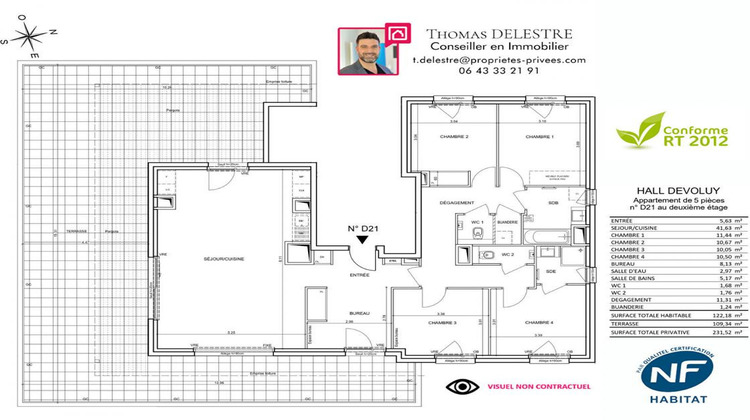 Ma-Cabane - Vente Appartement BERNIN, 122 m²